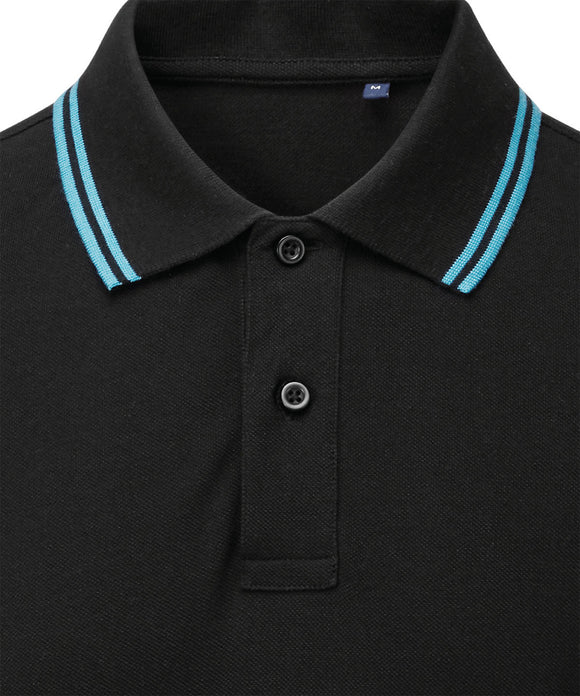 Men's classic fit tipped polo