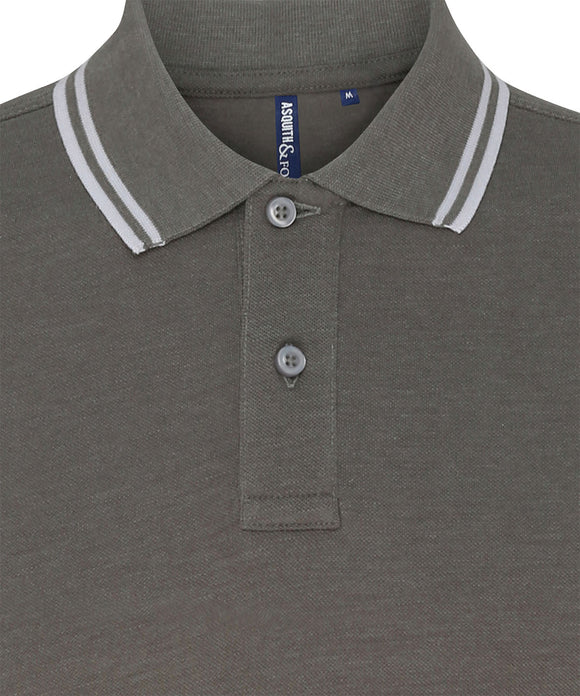Men's classic fit tipped polo