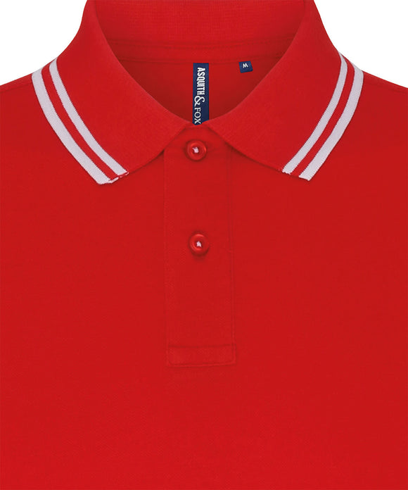 Men's classic fit tipped polo