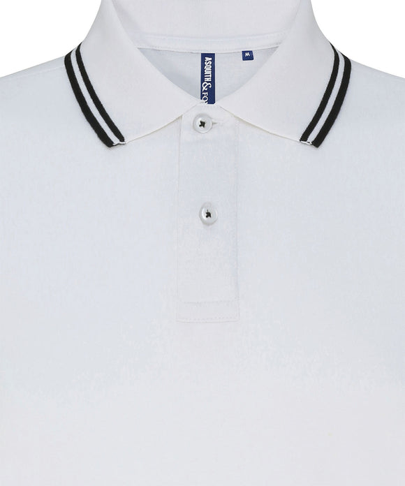 Men's classic fit tipped polo