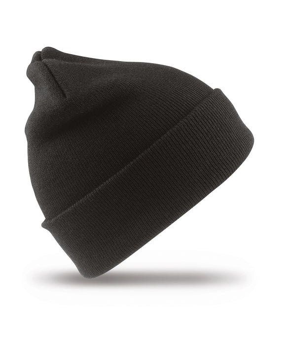 Eurosite Power Black Beanie Hat with Logo