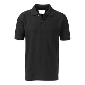Intouch Networx Black Poloshirt with Embroidered Logo to front and Large Embroidered to Back