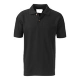 Intouch Networx Black Poloshirt with Embroidered Logo to front and Large Embroidered to Back