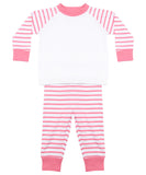 Baby Stripped Pyjamas personalised with Logo